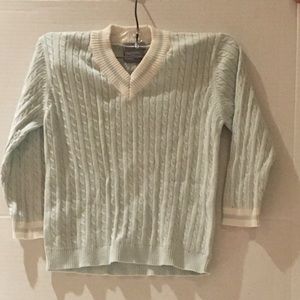Little boys 100% cotton cable knit sweater. Sz 4. So soft and adorable.